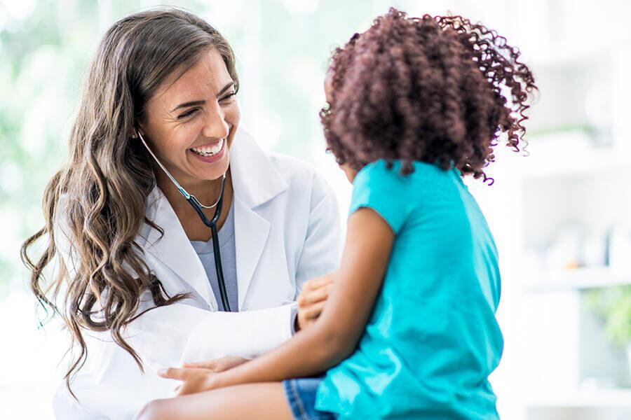Woman-Doctor-with-Child-Radius-Bank